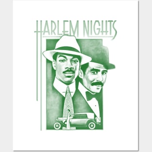 Harlem nights - green solid style Posters and Art